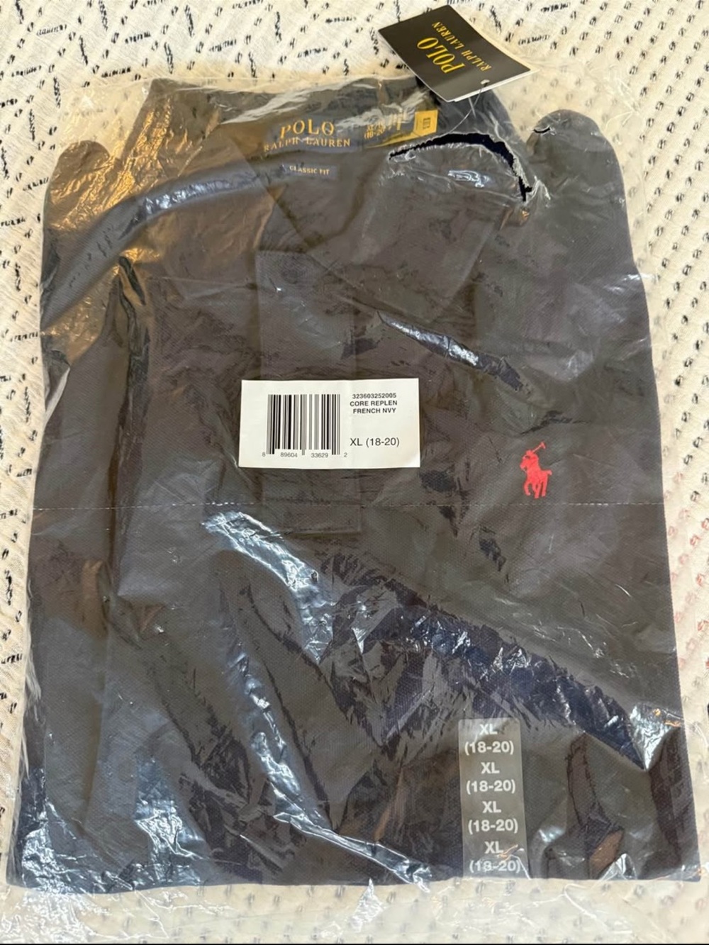 Polo by Ralph Lauren navy Polo with Red Pony Embroidery